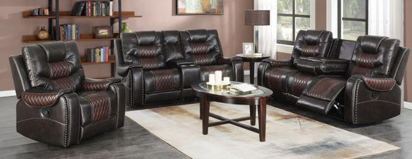 Elegant Two Toned
$1,699 Reclining Sofa, Love and Chair