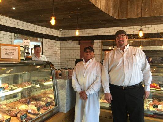 Owner Todd on the right! Butcher, & Salesman, Michael!
