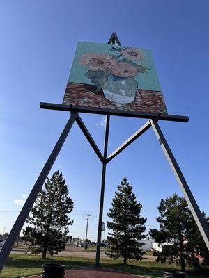 World’s Largest Painting On Easel
