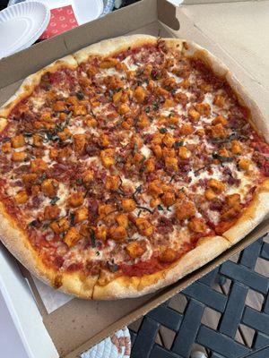 Chicken Cutlet Parmigiana with bacon