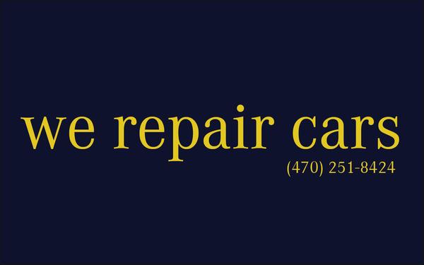 We repair cars