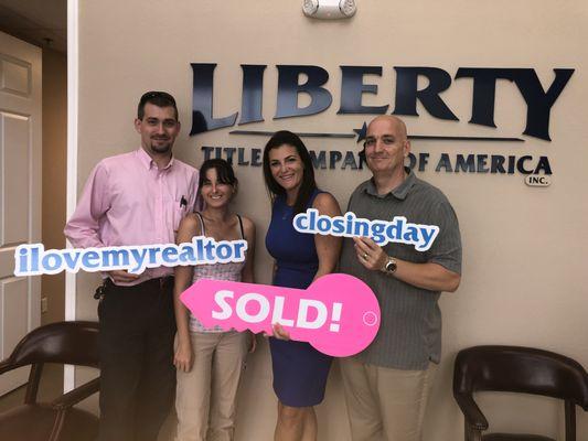 Congrats to First Time Home Buyers, Christie & Ryan!! It was a Pleasure Assisting you both. I look forward to Poker Night!