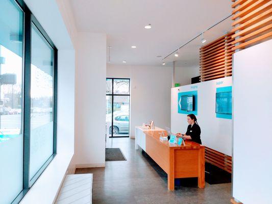 Check in at the front desk and we'll get you seen right away.