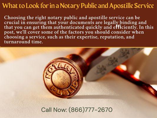 What to Look for in a Notary Public and Apostille Service.