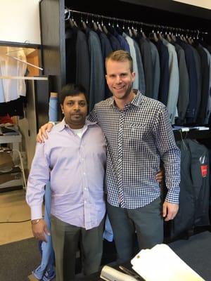 I was so excited I wanted him to take a picture with me. He is the man.