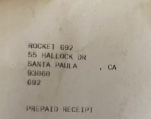 This is Rocket 692. 7/7/25