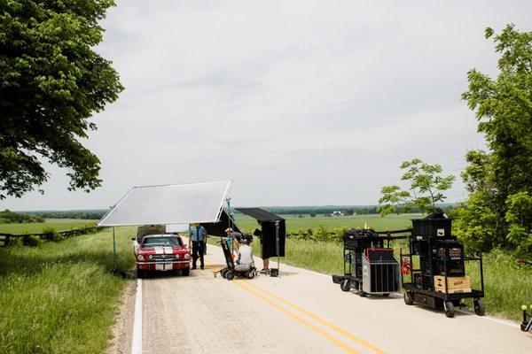 Country road on lock down