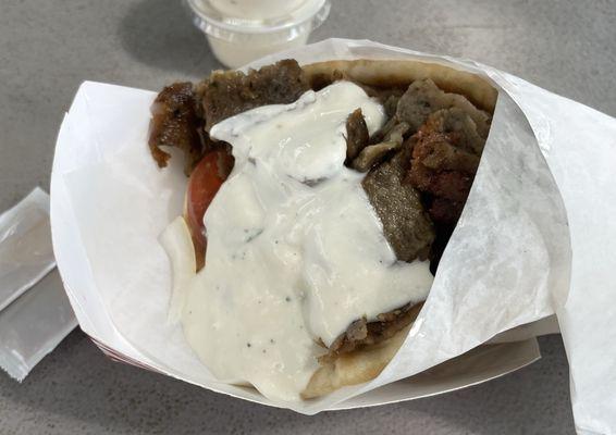 Gyro with tzatziki