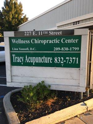 Their sign driving or facing East on 11th Street.