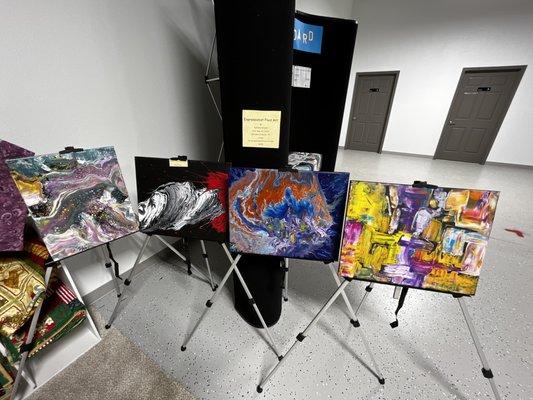 RuthAnn Wright supplies us with beautiful acrylic paintings