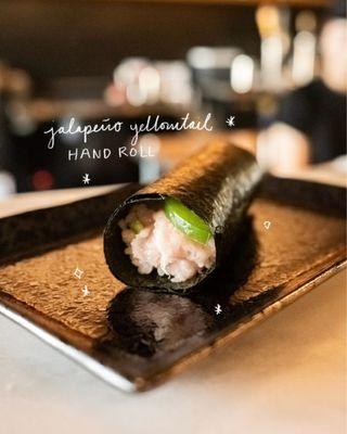 Jalapeño Yellowtail Hand Roll
