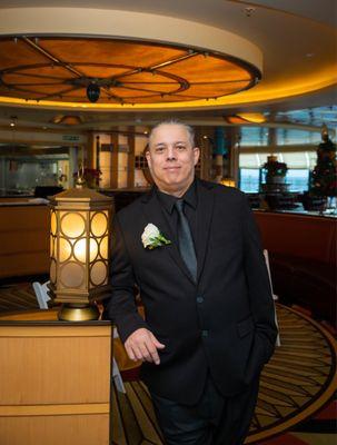 Husband with the pressed suit