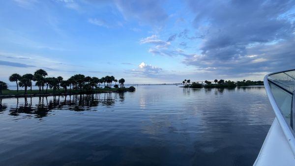 View of the entrance from the t-dock we were assigned