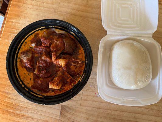 EGUSI W/ FUFU & ASSORTED MEATS