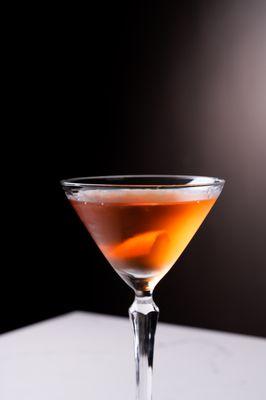 The Martinez, a classic cocktail made with Conniption Barrel Aged Gin
