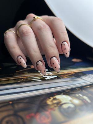 Hard gel manicure