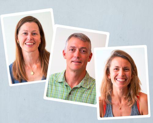 Hot Yoga instructors Kari, Michael and Emily