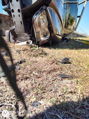 The only dent I made in my accident.