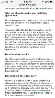 http://www.davidsbridal.com/Content_HelpFAQ_helpourstores From the David's Bridal website