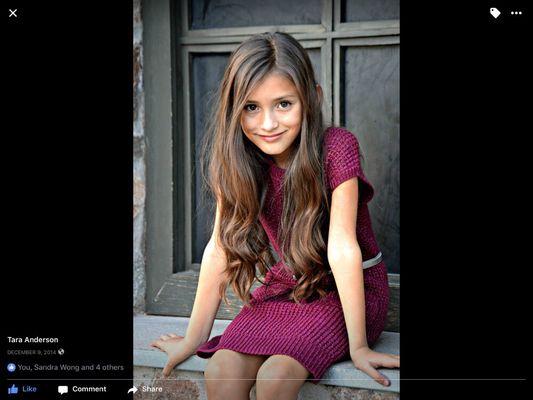 Trying to look all grown up.