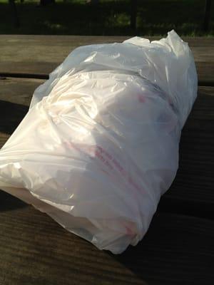 That's what I call a "bundle of joy"!!! 1# of lamb shoulder to take home! :)