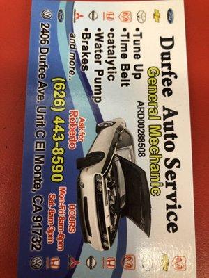 Durfee Auto Service