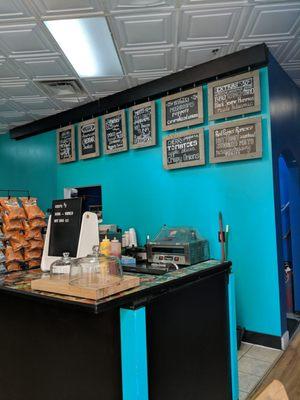 Great experience here. Love the decor and the comic book countertops. The stereo speakers add a nice nostalgic touch. Highly recommend.