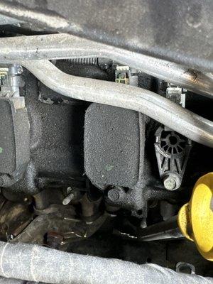 Evidence of moisture which Bud clary state is normal for jeep.