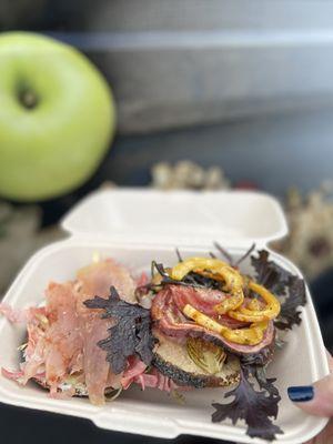 half Salmon Belly and half From the Garden