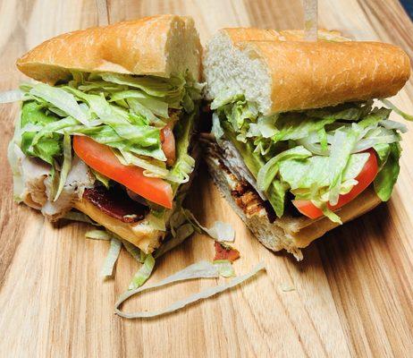 Turkey avo BLT w, French roll