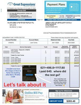 Let's talk about it. They are trying to keep it to where I always owe. Even for things I paid for in full. I normally always pay cash.