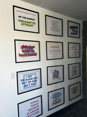 Affirmations wall