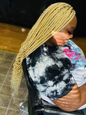 Butt LENGHT Box Braids ($195) Hair Included