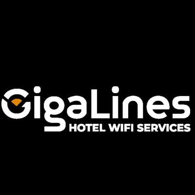 GigaLines logo : GigaLines provides Wi-Fi solutions for the hospitality industry, specializing in designing, installing, and maintaining