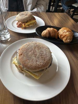 Breakfast sandwiches