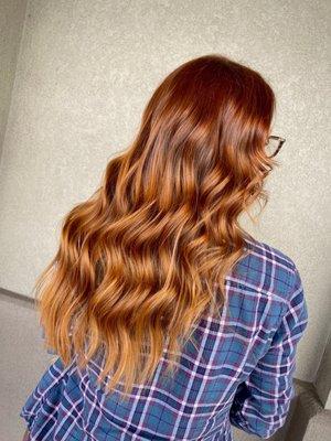 New growth color touch up with gloss