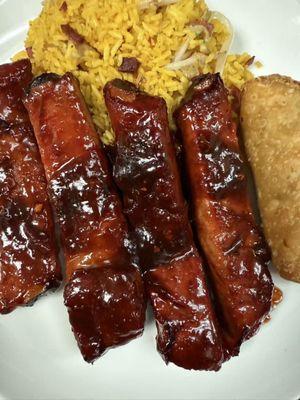 BBQ spare ribs combo