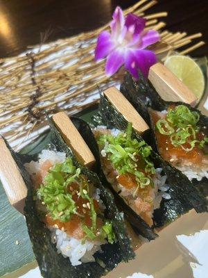 Mentaiko Hand Roll Trio