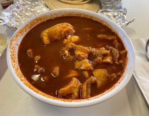 Delicious and very flavorful menudo!