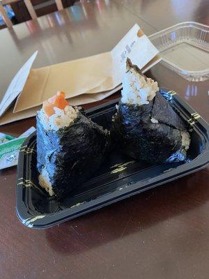 Cooked Salmon Onigiri & Eel Onigiri