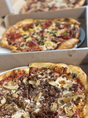 Try our specialty pizzas or check our our topping options to create your own tasty combination!