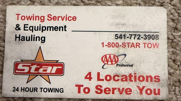 The card they gave us