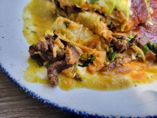 Nice freshly chopped Carne Asada.