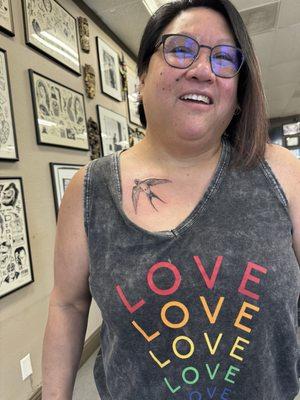 Just after I got the tat done. Taken about 6 weeks ago.