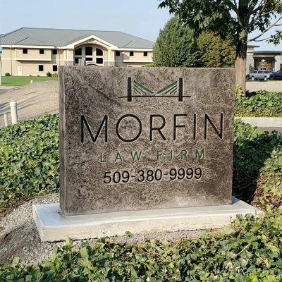 4ft x 3.5ft Morfin Law sign