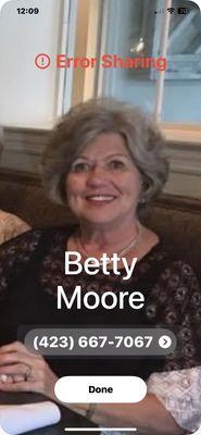 Photo of Betty M.
