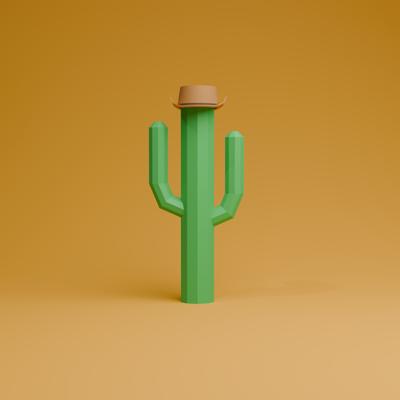 Photo of Low Poly Cactus L.