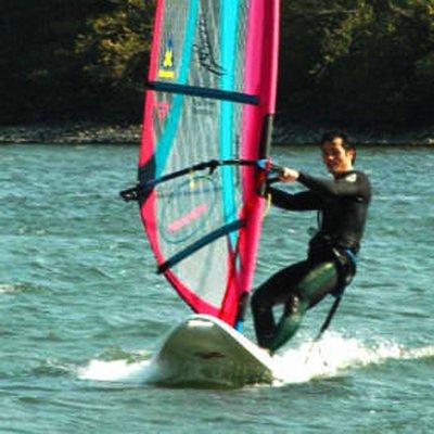 Photo of windsurfer L.