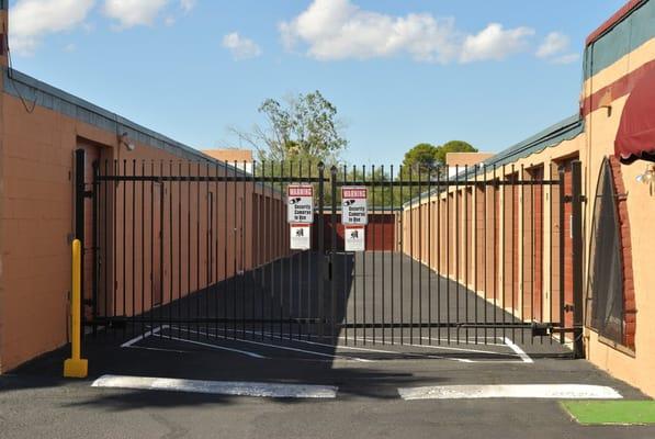 Secure facility with managers who live on site.