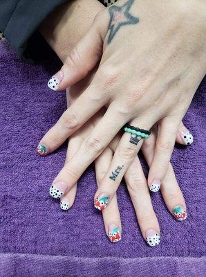 Miss Jessica's pin up nails